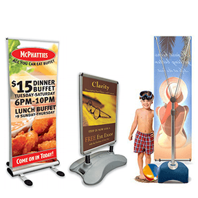 We offer a wide range of outdoor signs and displays