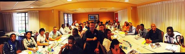 Employees from South Florida attend orientation with Chief People Officer - Derek Cunard