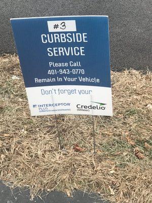 This procedure of curbside may be a lot faster than physically checking in, but you need to wait in the car during the exam.