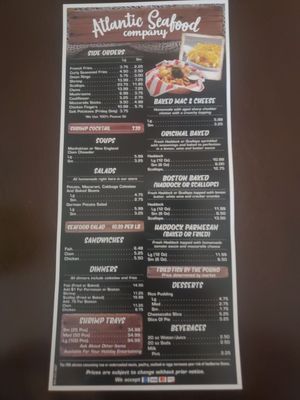 Atlantic menu 12/30/23