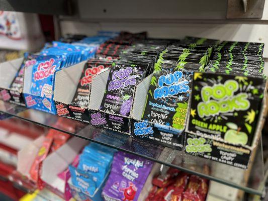 Old school candy. Pop Rocks were definitely a fave! Now my kids love it too,