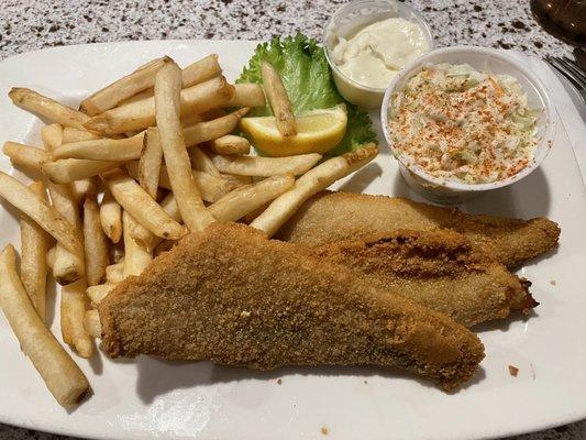 Lake Erie perch dinner