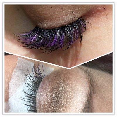 Colored lashes