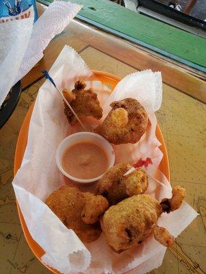 Conch Fritters @ Ebby & Patts,  Bimini