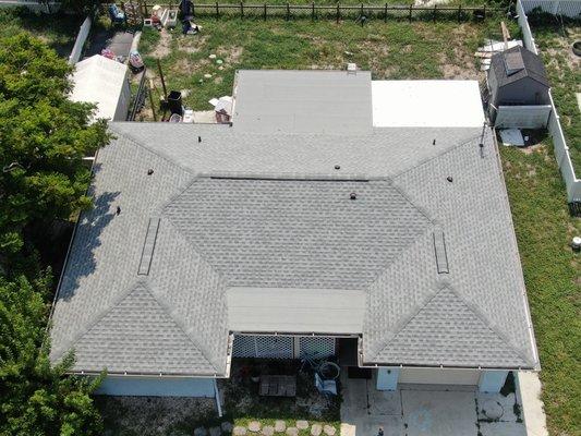 Harbor Roofing Roof Replacement GAF Oyster Gray