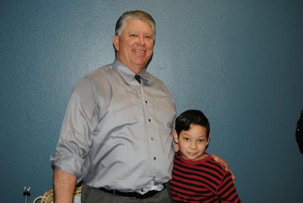 Nate  on the day he got baptized.