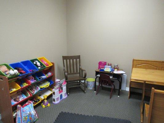 Kid's playroom in sight of tax preparer's office.