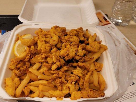 Clamstrips and Fries