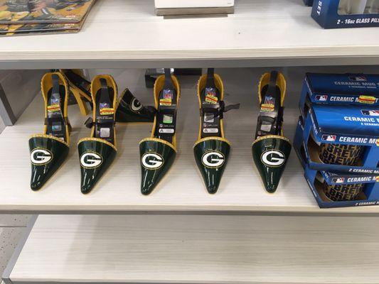 Packer shoe wine bottle holders. A MUST!