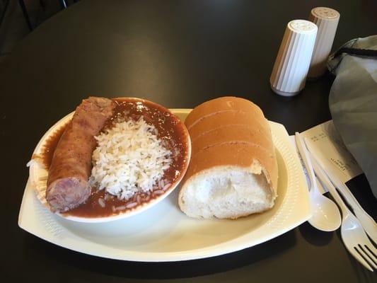 The red beans and rice