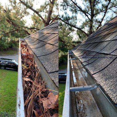 Gutters cleaning