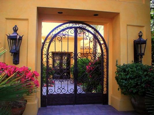 Wrought Iron Entrance Gate