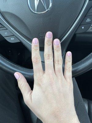 First appointment, gel manicure