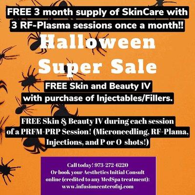 Halloween Super Sale through 11/12/21! Book today!!