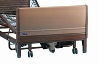 The semi electric bed has a motor to raise and lower the head and the knees at the touch of a button.