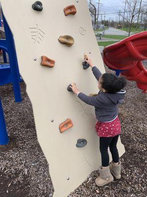 Teaching Rapunzel to climb.