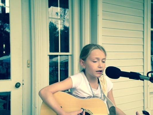 Join me today at Deepwell Farm in St. James to hear 10-year-old Centereach native Grace Wheeler sing and play like a trooper.