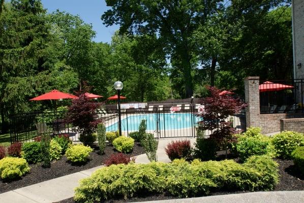 Quiet pool with recreational clubhouse