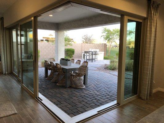 Open up your outdoor living space with a custom patio door