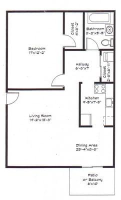 1BR layout