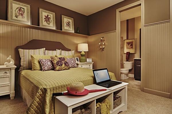 Guest Bedroom at the Legacy of Farmington Hills model