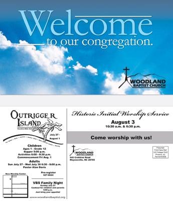 Church Marketing Postcard sample