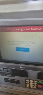 Error on the ATM like always