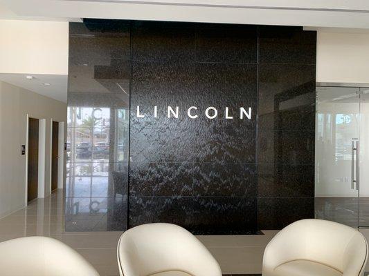 Lincoln Interior Waterfall