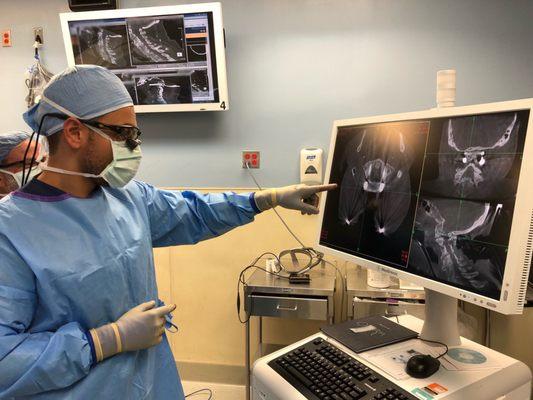 Utilizing navigation technology during a complex spine surgery