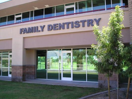 Our office looking from Chandler Blvd. - just around the corner from downtown Chandler.