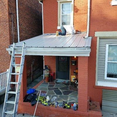 36" ABM Panel Metal Roof Install
(Porch Roof)