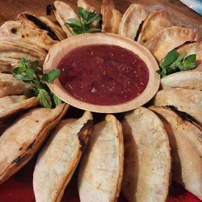 Jerk chicken empanadas