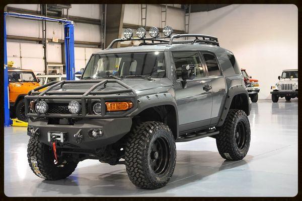 Upgrade now! Add a great off-road steel bumper and fog lamps to make your FJ Cruiser stand out