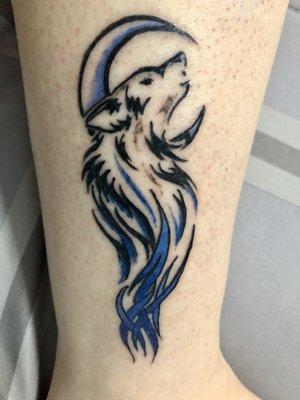 Howling wolf done by molly