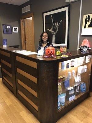 Our front desk!