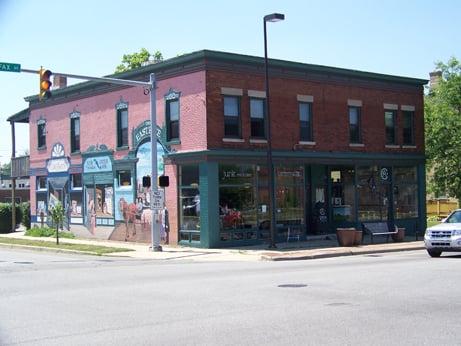 The gallery is located in the East Bank Village, a neighborhood east of downtown South Bend, Indiana.