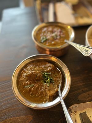 Goat curry & Chana masala