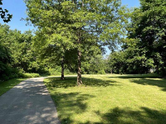 Open Area with Two Picnic Tables