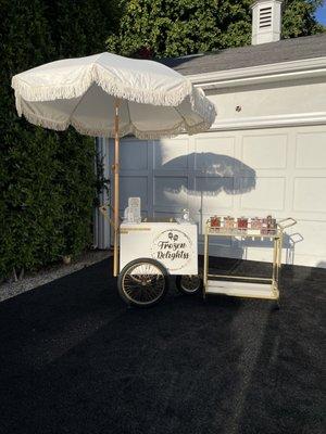 Paleta cart with out toppings bar, the perfect duo!