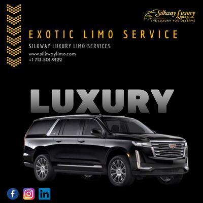 Step into luxury and arrive in style with Silkway Luxury Limo Services. Experience the exotic and unparalleled comfort.