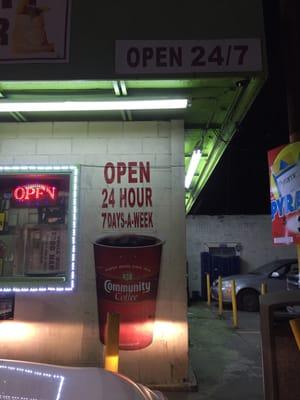 It's open 24/7