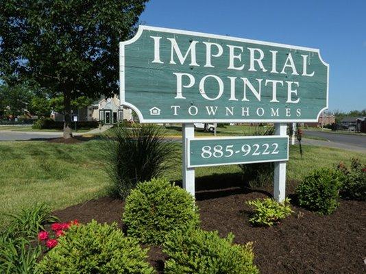 Imperial Pointe Townhomes Property Sign