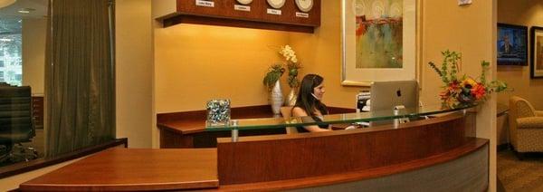 Our receptionist is there to help you feel comfortable 