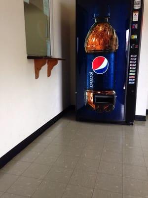 Pepsi machine in the 'lobby'