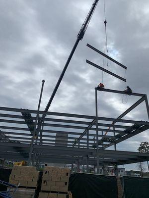 Steel Erection at Box Storage in Chattanooga, TN