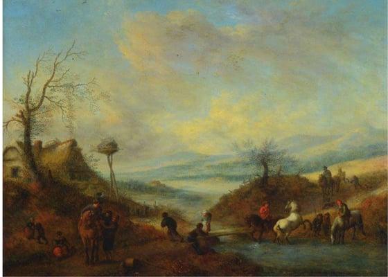 Philips Wouwermann, 1619-1668, Landscape