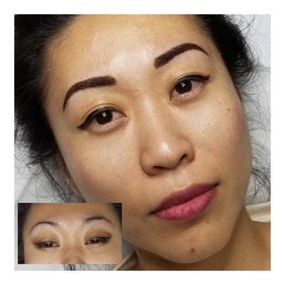 Microblading with Dark Microshading