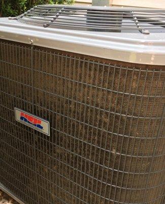 Does your Heating and Air conditioning unit look like this? If so then you need your unit serviced/cleaned...