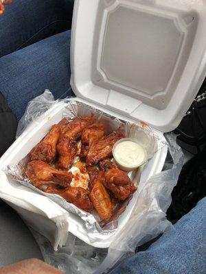 Captain Jack sauce wings.