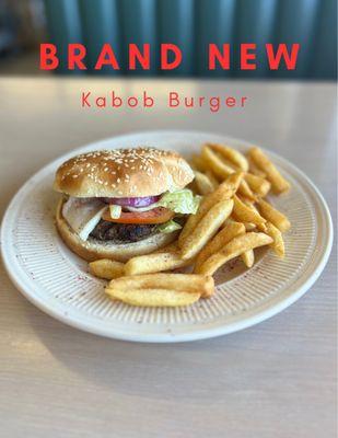 First of its kind the Kabob Burger!